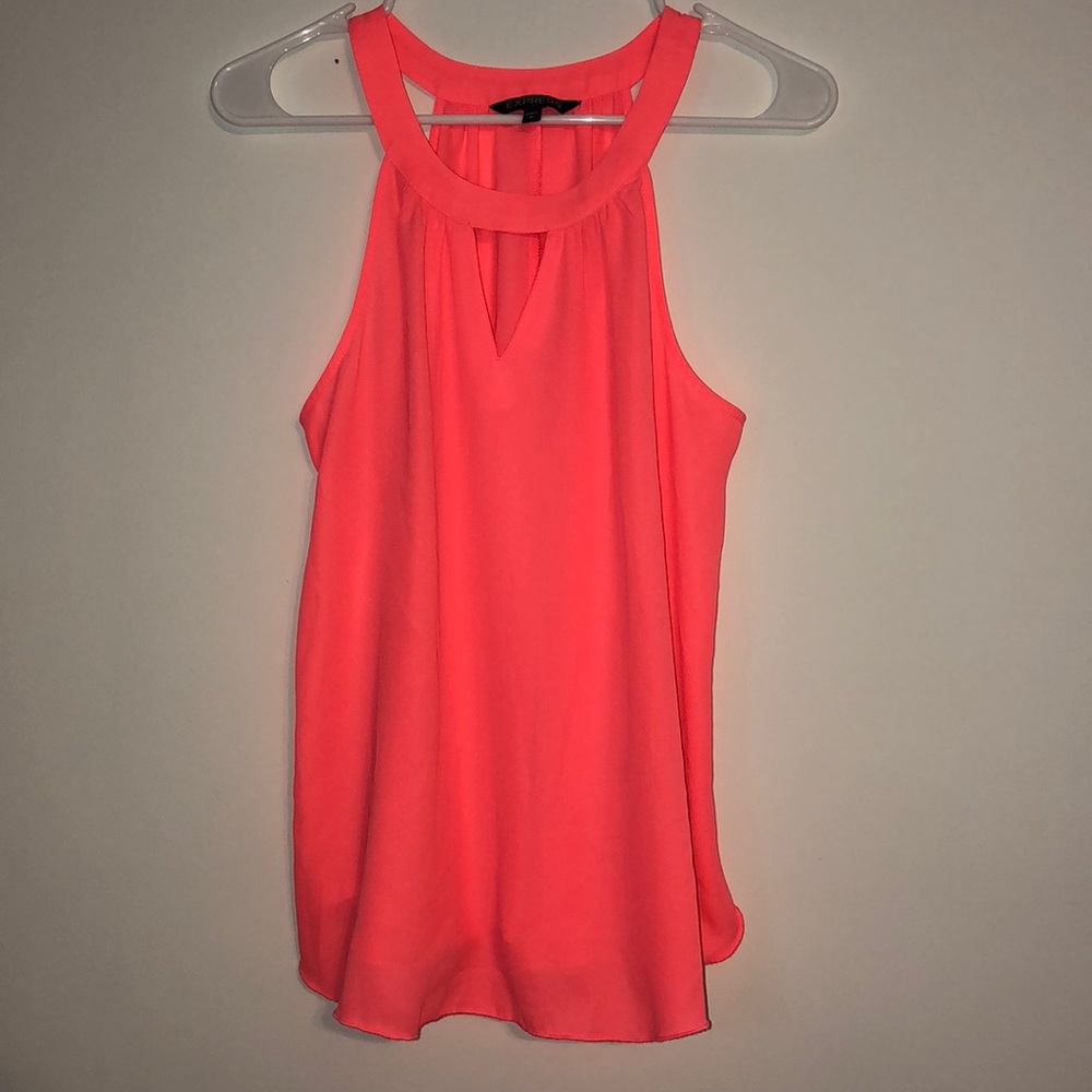 Hot pink, flowing top